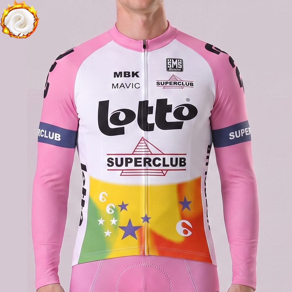 1990 Lotto Fleece Long Cycling Jersey