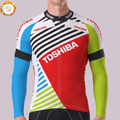 1990 Toshiba Red Fleece Long Cycling Jersey