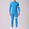 Macaron Blue Long Sleeves Cycling Kits