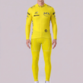 Tour de France Yellow Long Sleeves Cycling Kits
