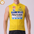 1988 Reynolds Yellow Fleece Sleeveless Cycling Jersey