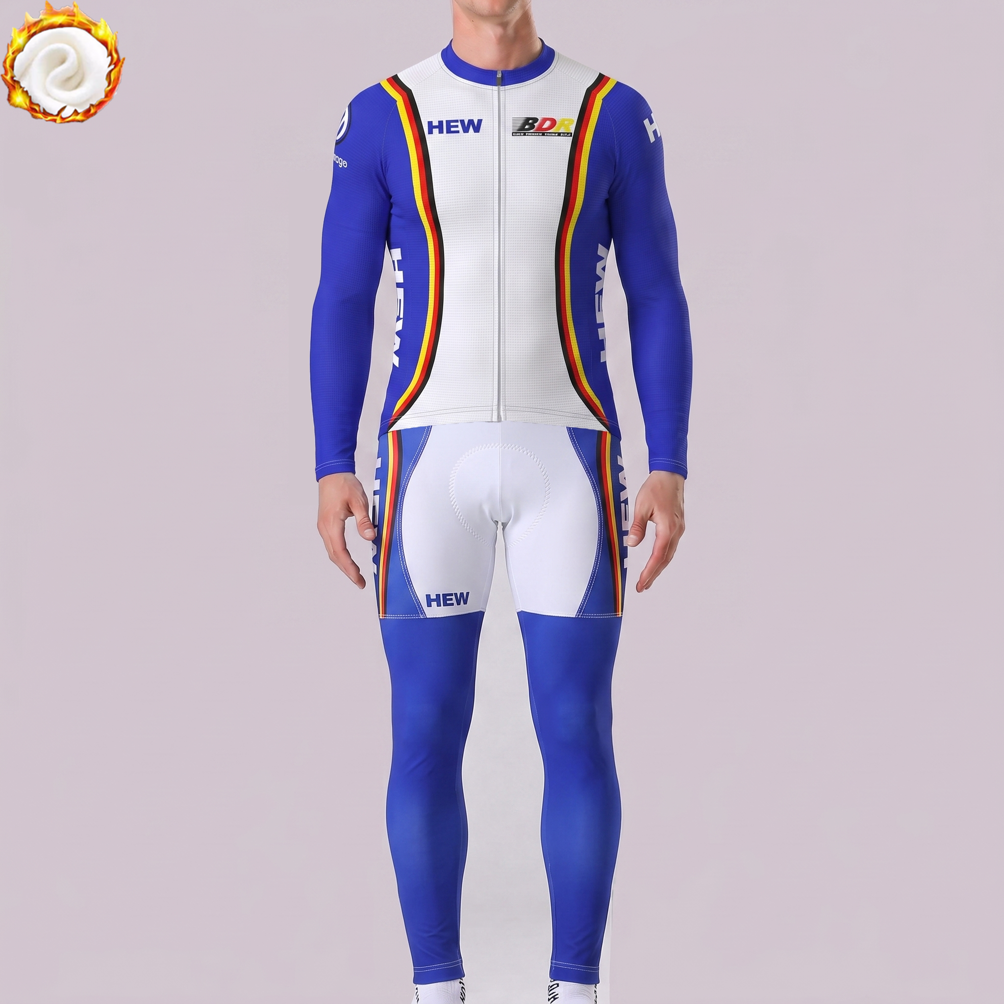 2003 Germany Fleece Long Sleeves Cycling Kits