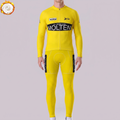 Yellow MOLTENI Fleece Long Sleeves Cycling Kits