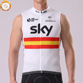 2016 Sky Rapha Fleece Sleeveless Cycling Jersey