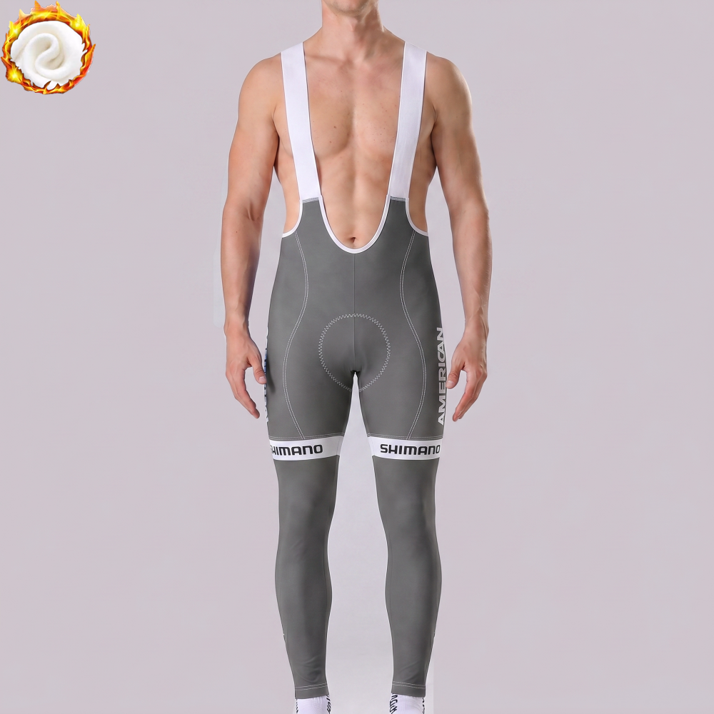USA AMEX  Fleece Bib Cycling Pants