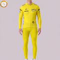 Tour de France Yellow Fleece Long Sleeves Cycling Kits