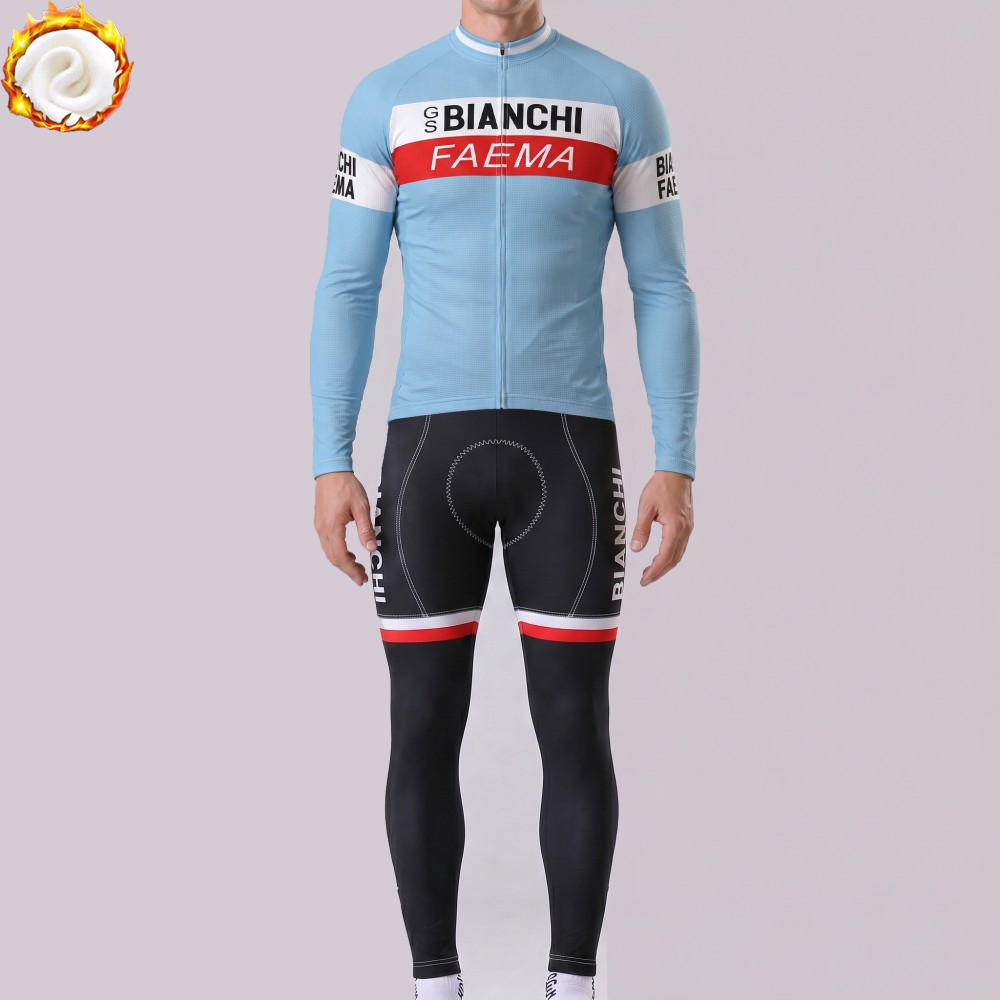 Bianchi FAEMA Fleece Long Sleeves Cycling Kits