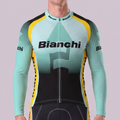 1986 Bianchi Green Long Sleeves Cycling Jersey