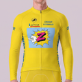 1990 Z Yellow Long Sleeves Cycling Jersey