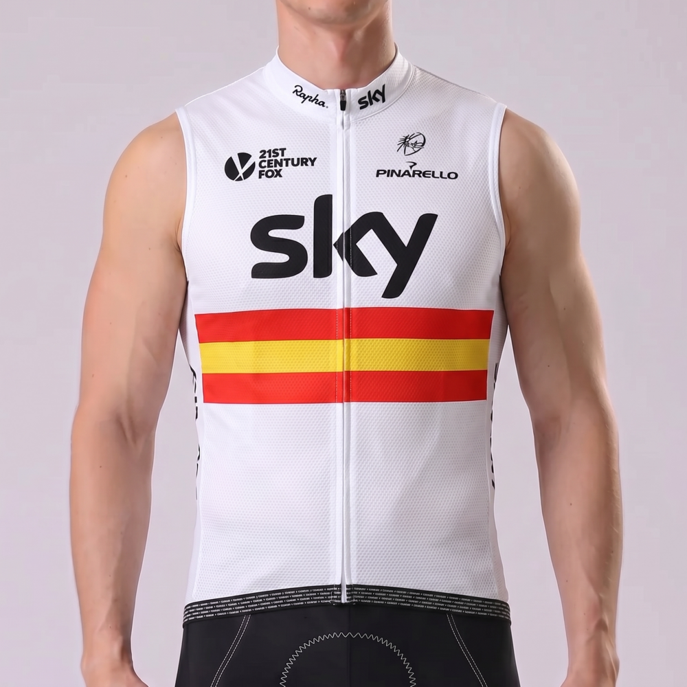 2016 Sky Rapha Sleeveless Cycling Jersey