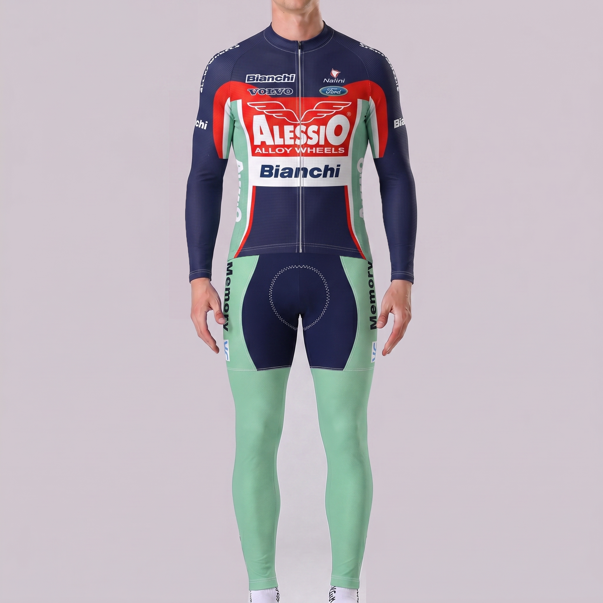 2004 Bianchi Long Sleeves Cycling Kits
