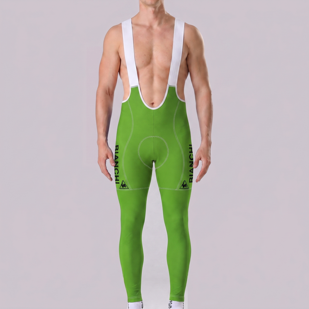 Green Bianchi Bib Cycling Pants
