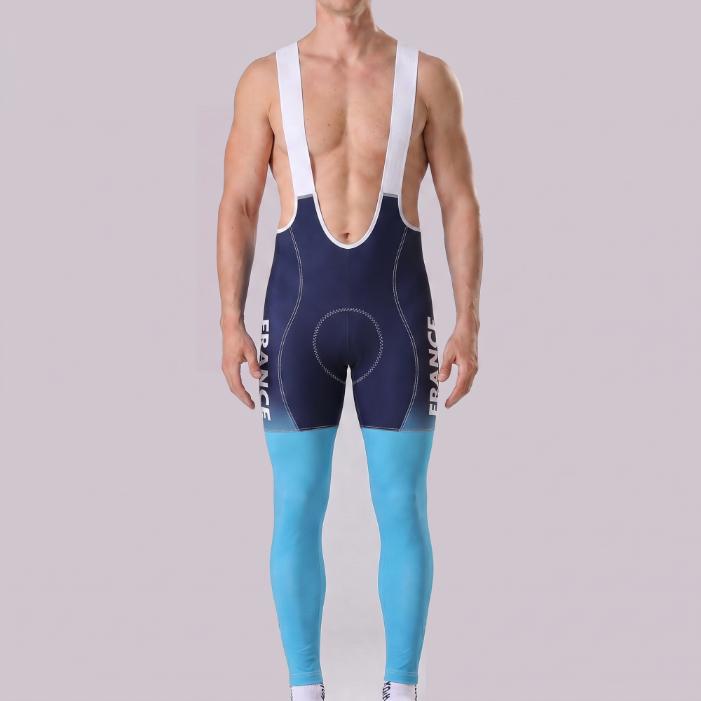 France Deep Blue Bib Cycling Pants