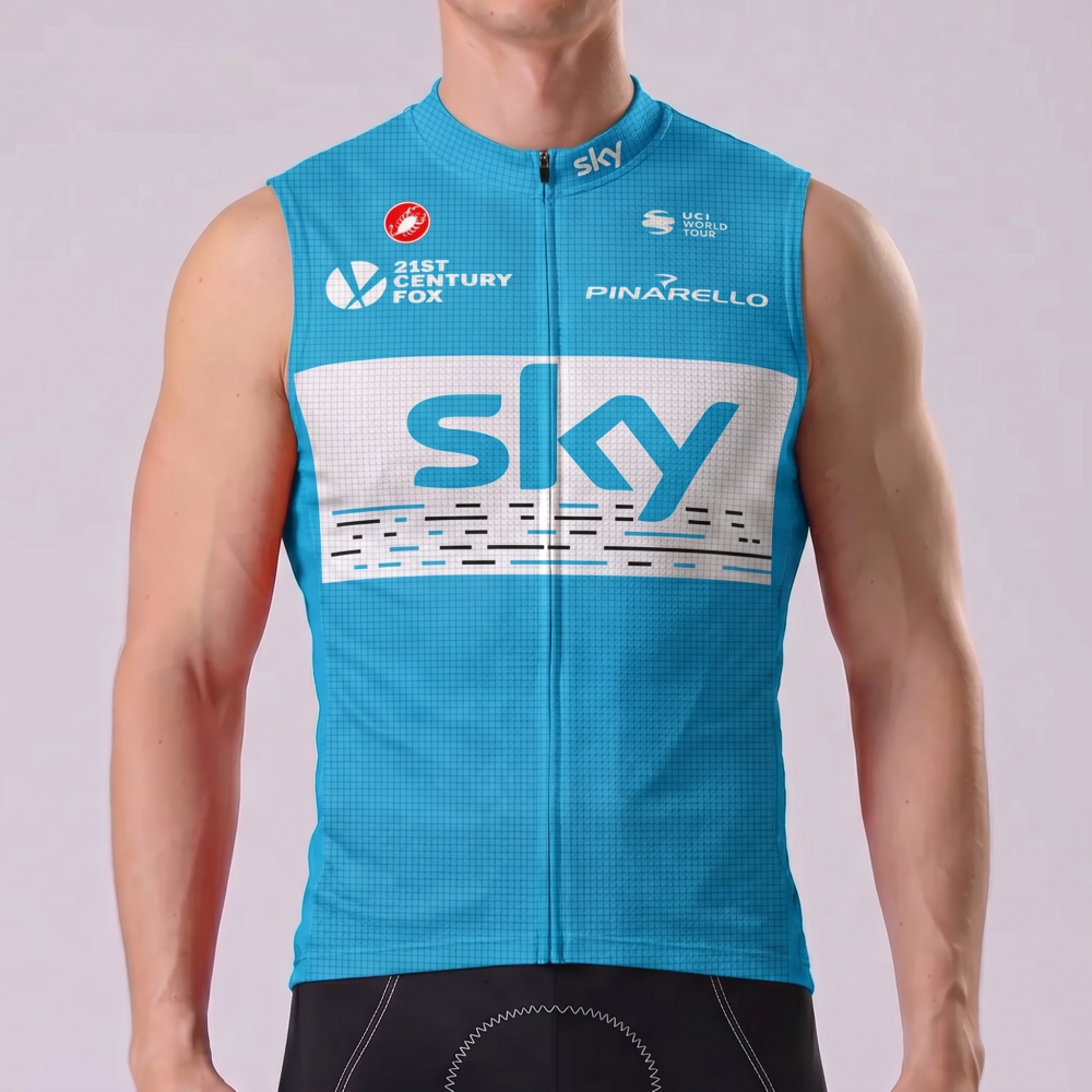 2018 Sky Rapha Sleeveless Cycling Jersey