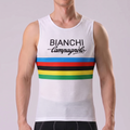 Stripes White Bianchi Cycling Vests