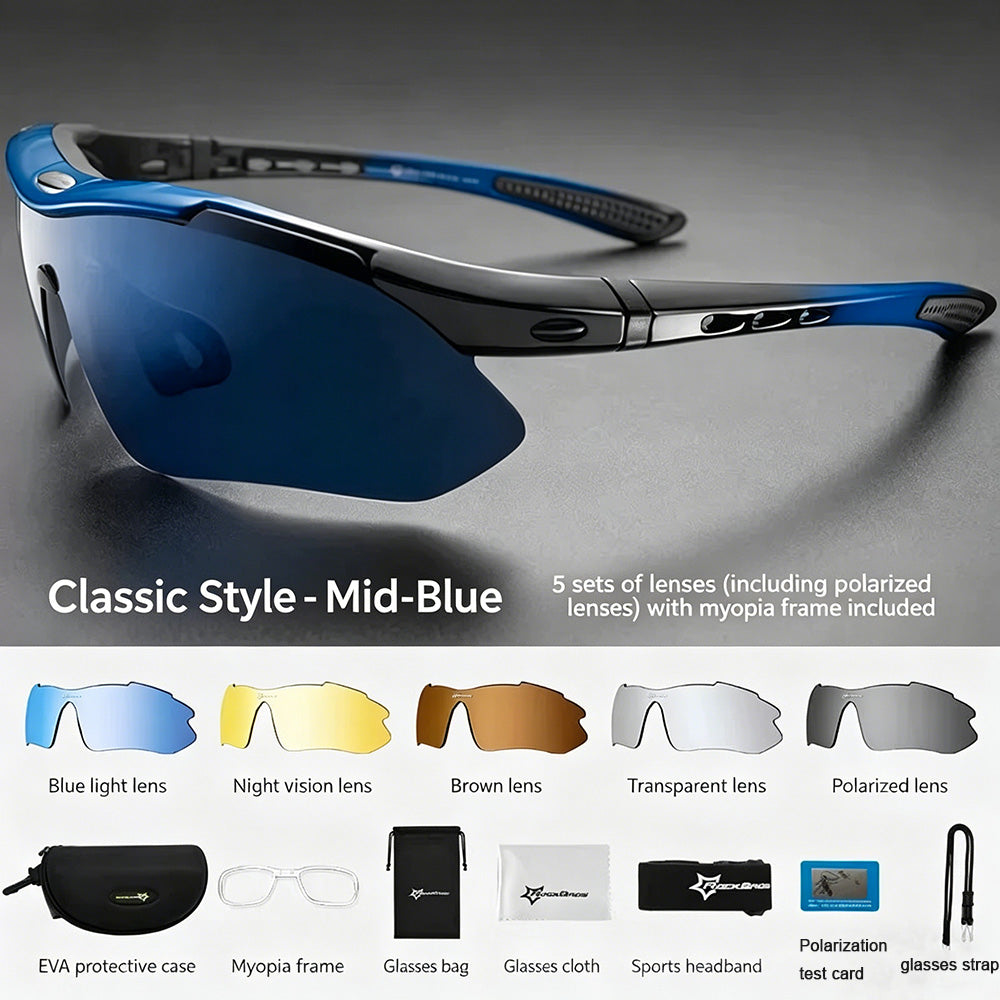 ROCKBROS Polarized UV400 Cycling Sports Sunglasses