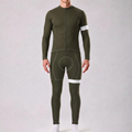 Army Green Long Sleeves Cycling Kits
