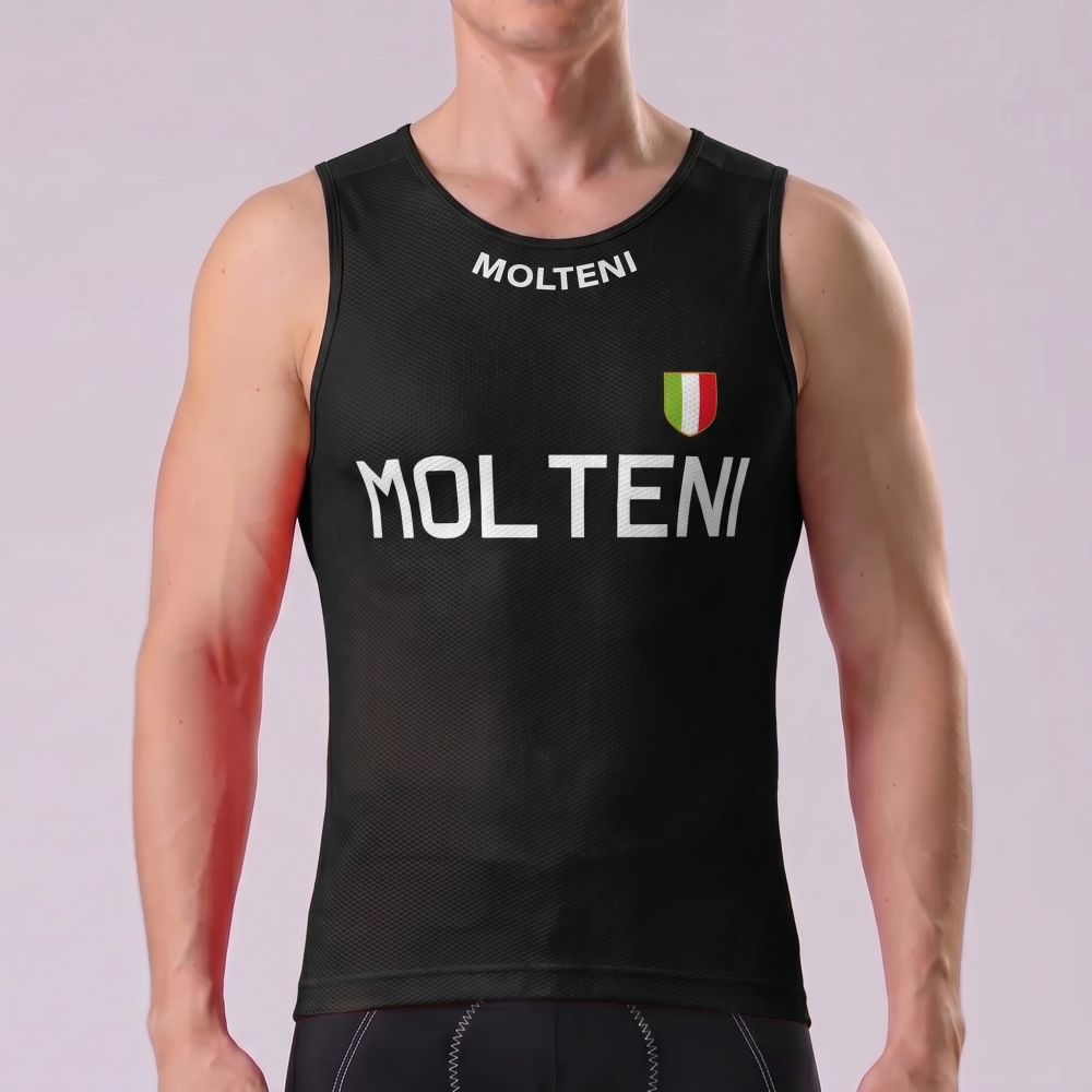 Black MOLTENI Cycling Vests