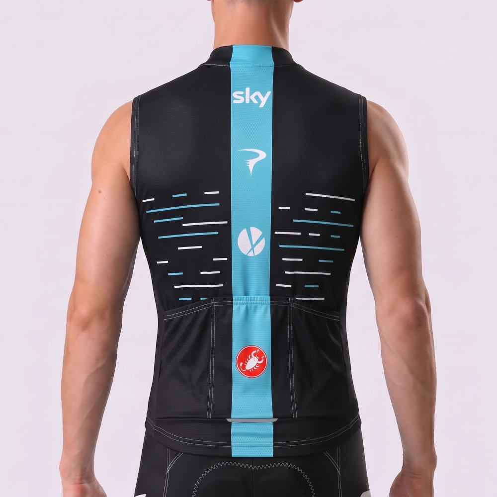 2017 Sky Castelli Sleeveless Cycling Jersey