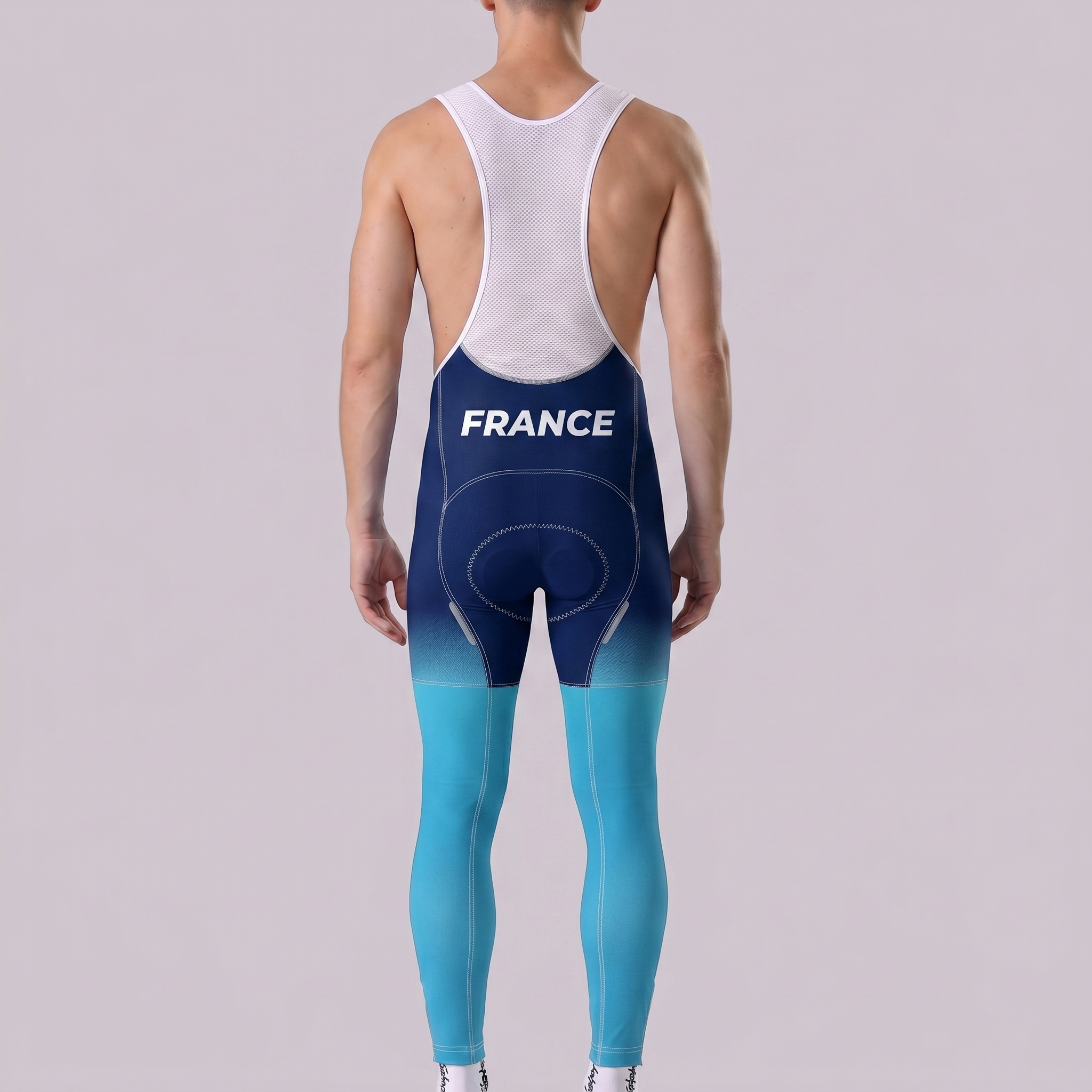 France Deep Blue Bib Cycling Pants