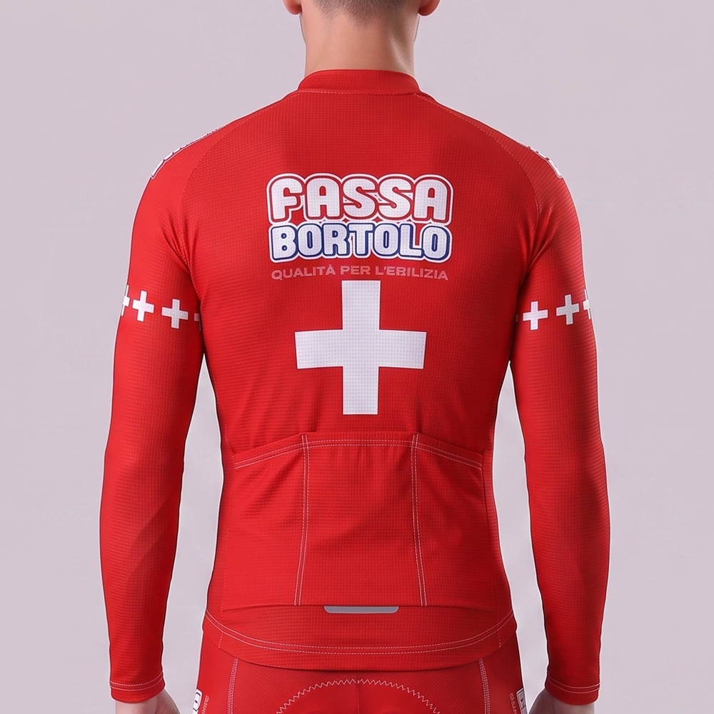 2000 Fassa Fleece Long Cycling Jersey