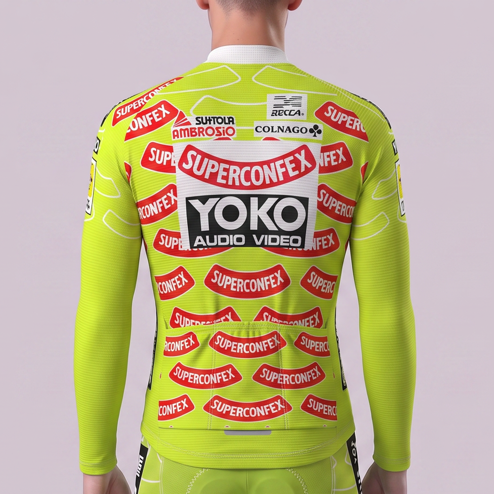 1989 Yoko Fleece Long Cycling Jersey