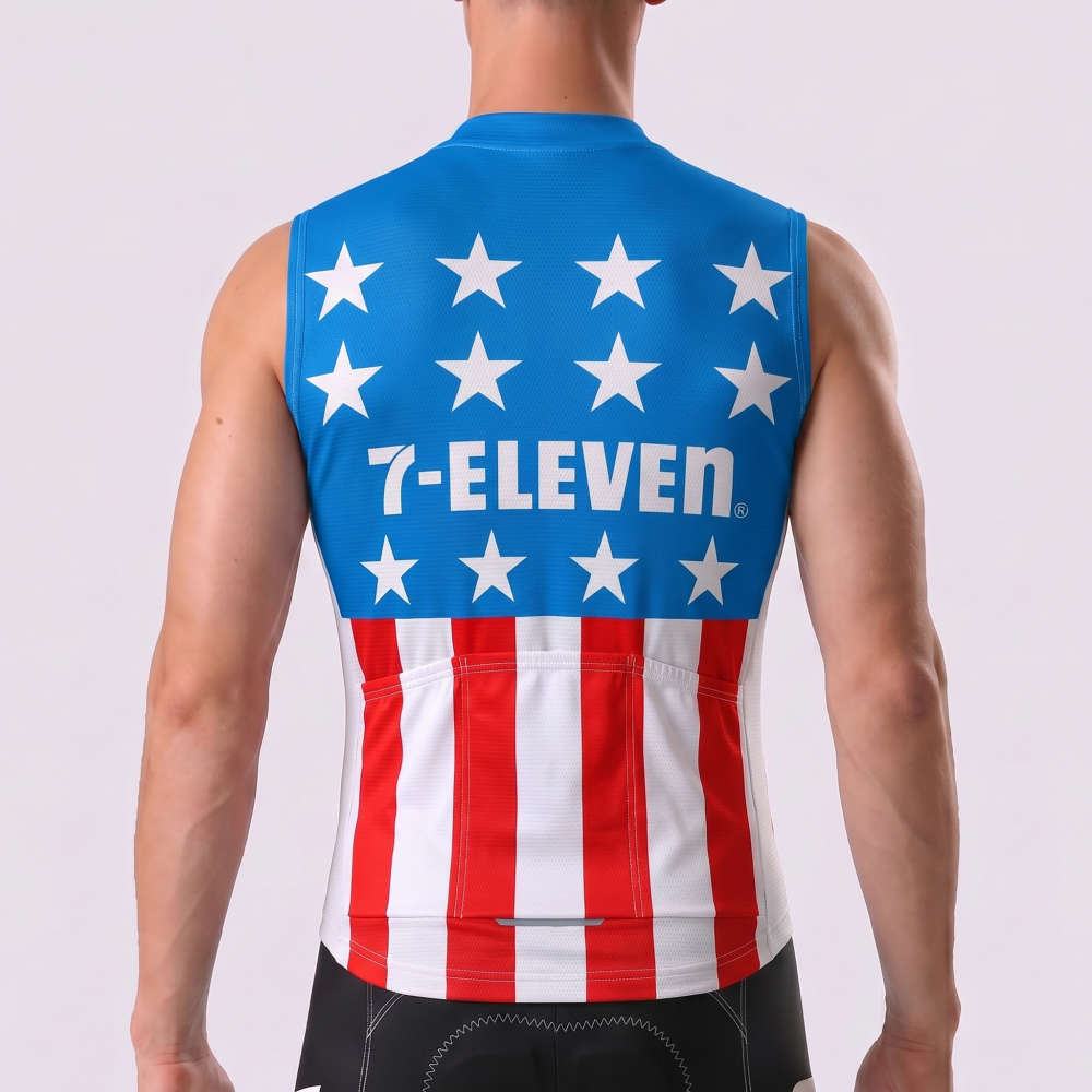 1987 7-Eleven Fleece Sleeveless Cycling Jersey