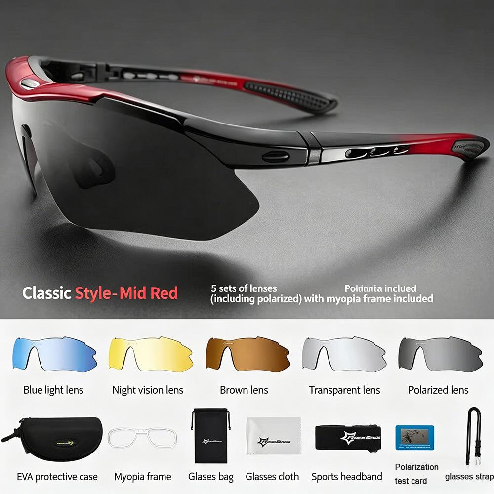 ROCKBROS Polarized UV400 Cycling Sports Sunglasses
