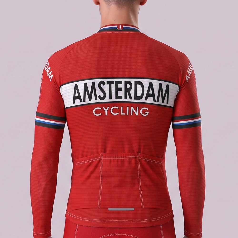 1928 AMSTERDAM Fleece Long Cycling Jersey