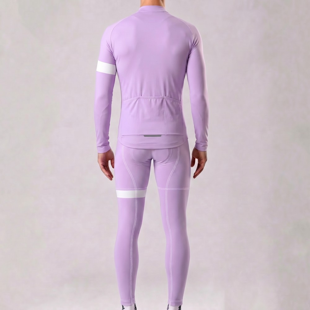 Macaron purple Long Sleeves Cycling Kits