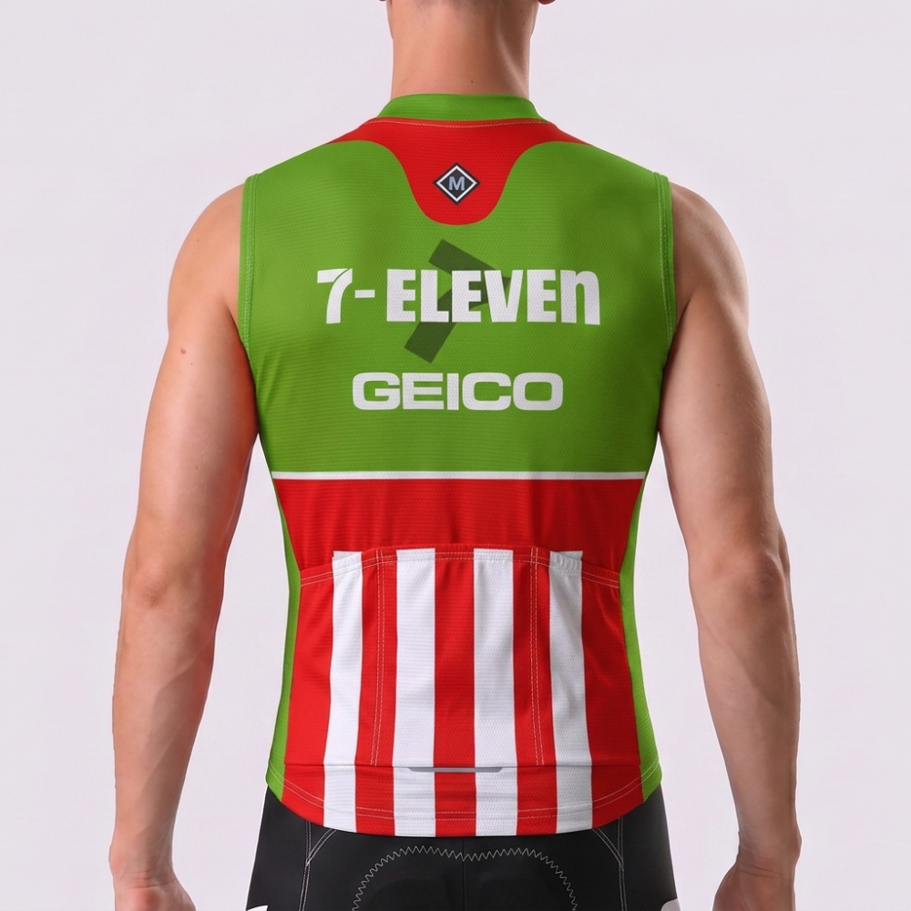 1989 7-Eleven Fleece Sleeveless Cycling Jersey