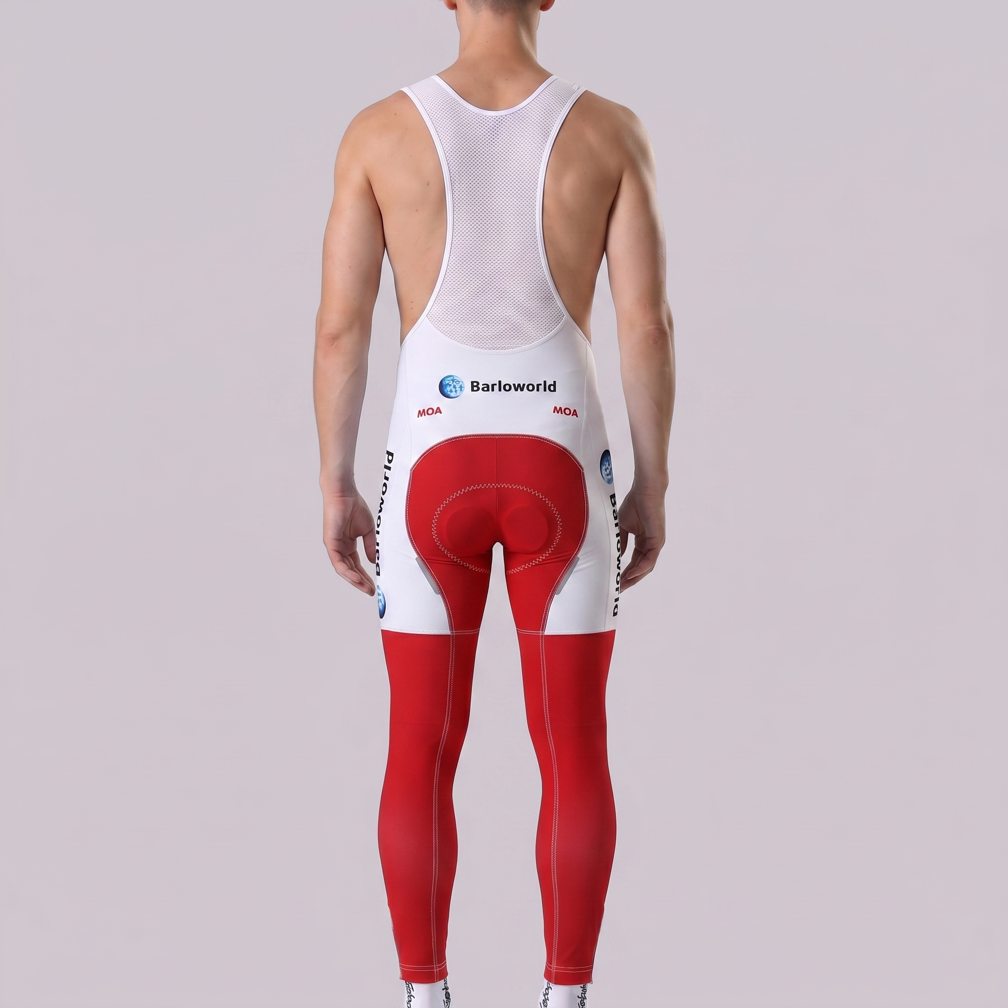 United State Red Fleece Bib Cycling Pants