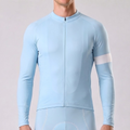 Baby Blue Long Sleeves Cycling Jersey