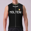 Black MOLTENI Sleeveless Cycling Jersey