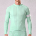 Macaron Green Long Sleeves Cycling Jersey