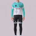 Blue Bianchi Long Sleeves Cycling Kits