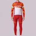 ESPANA White Long Sleeves Cycling Kits