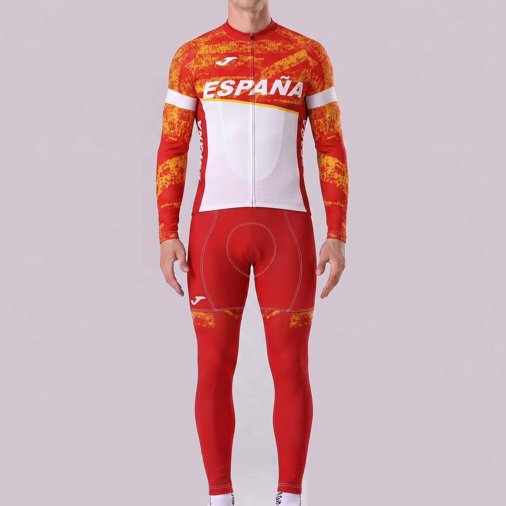ESPANA White Long Sleeves Cycling Kits