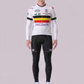 Belgium White Long Sleeves Cycling Kits