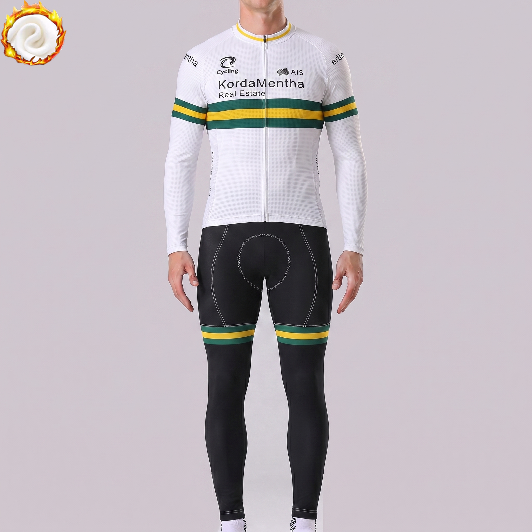 2019 Australia Fleece Long Sleeves Cycling Kits