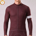 Dark Coffee Color  Fleece Long Cycling Jersey