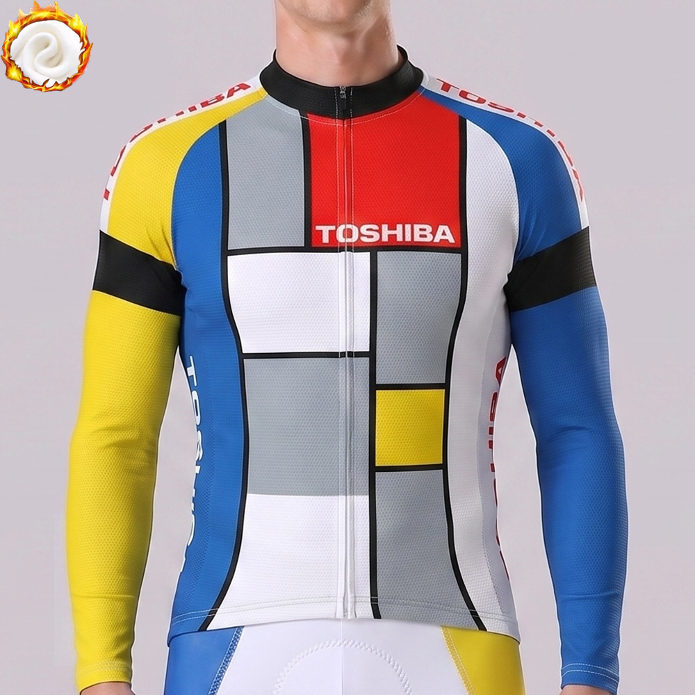 TOSHIBA Fleece Long Cycling Jersey