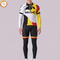 Belgium Froomeyy Fleece Long Sleeves Cycling Kits