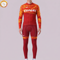 ESPANA Red Fleece Long Sleeves Cycling Kits