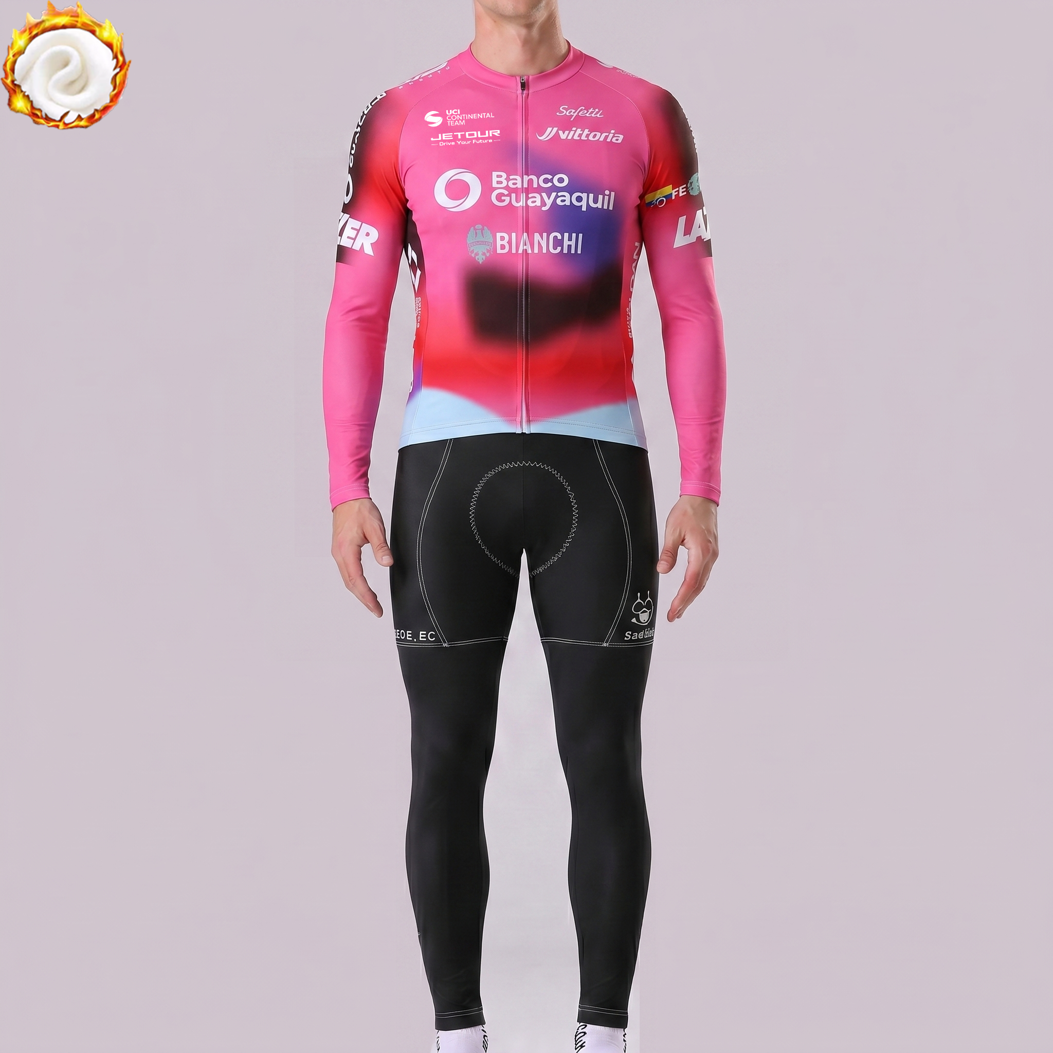 2024 Bianchi Fleece Long Sleeves Cycling Kits