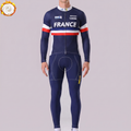 France LOOK Fleece Long Sleeves Cycling Kits