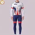 2015 United Kingdom Fleece Long Sleeves Cycling Kits