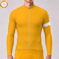 Orange Fleece Long Cycling Jersey