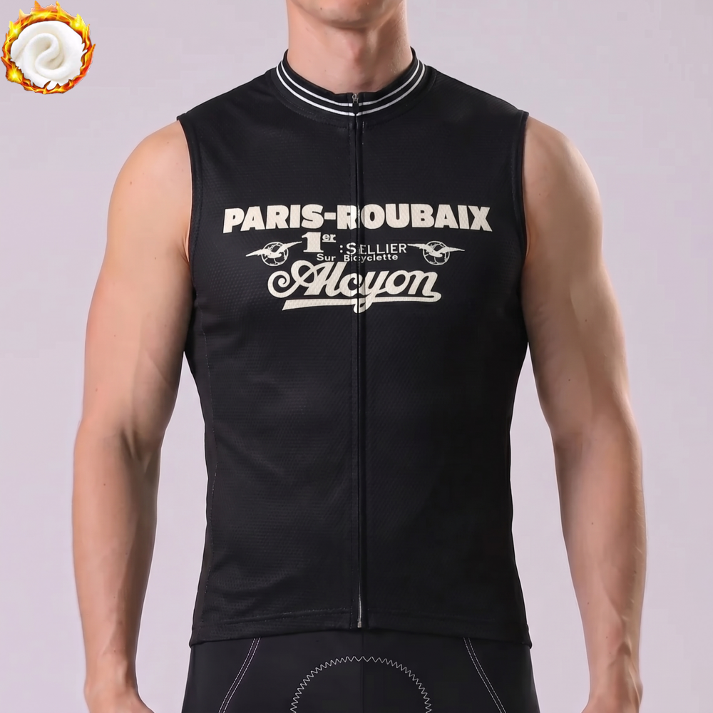 Alcyom Fleece Sleeveless Cycling Jersey