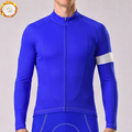 Dark Blue Fleece Long Cycling Jersey